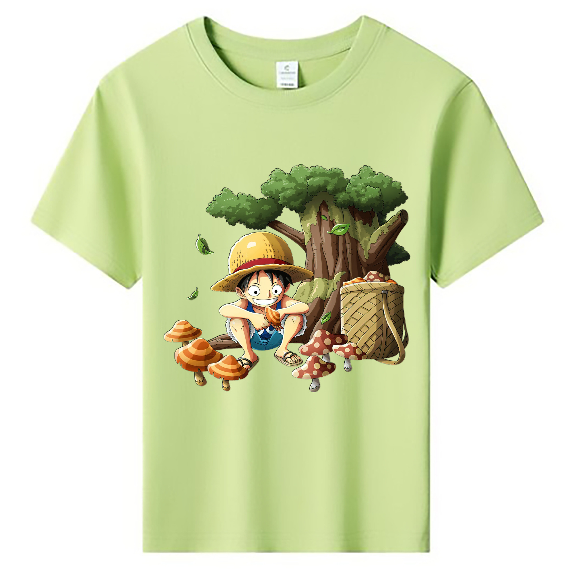 （画像用） ワンピース モンキー・D・ルフィ ONE PIECE Monkey D. Luffy 綿100％キッズTシャツ（フロントプリント）